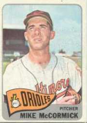 1965 Topps Baseball Cards      343     Mike McCormick